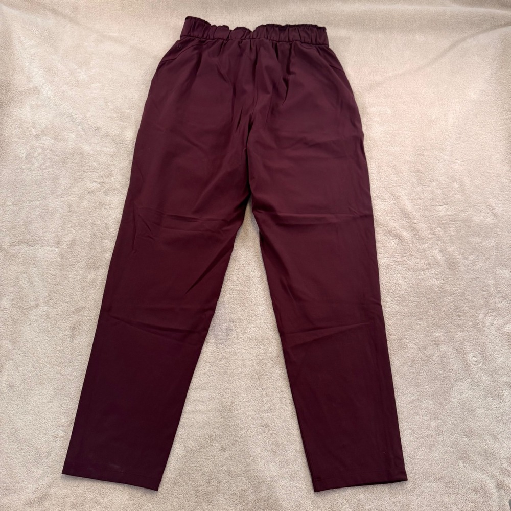 Lululemon On The Fly High Rise Pull On Cropped 7/8 Pants Stretch Travel Sz 6 - Picture 7 of 10
